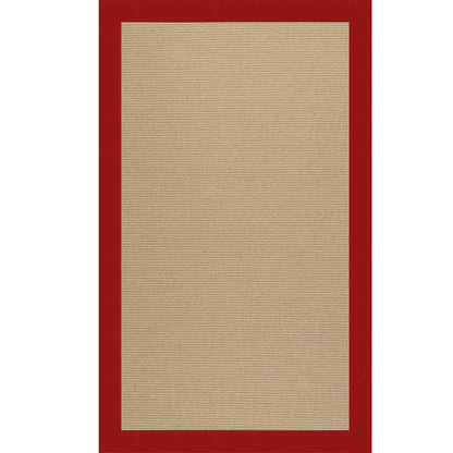 Creative Concepts Rug – Sisal Canvas Jockey Red – detail view