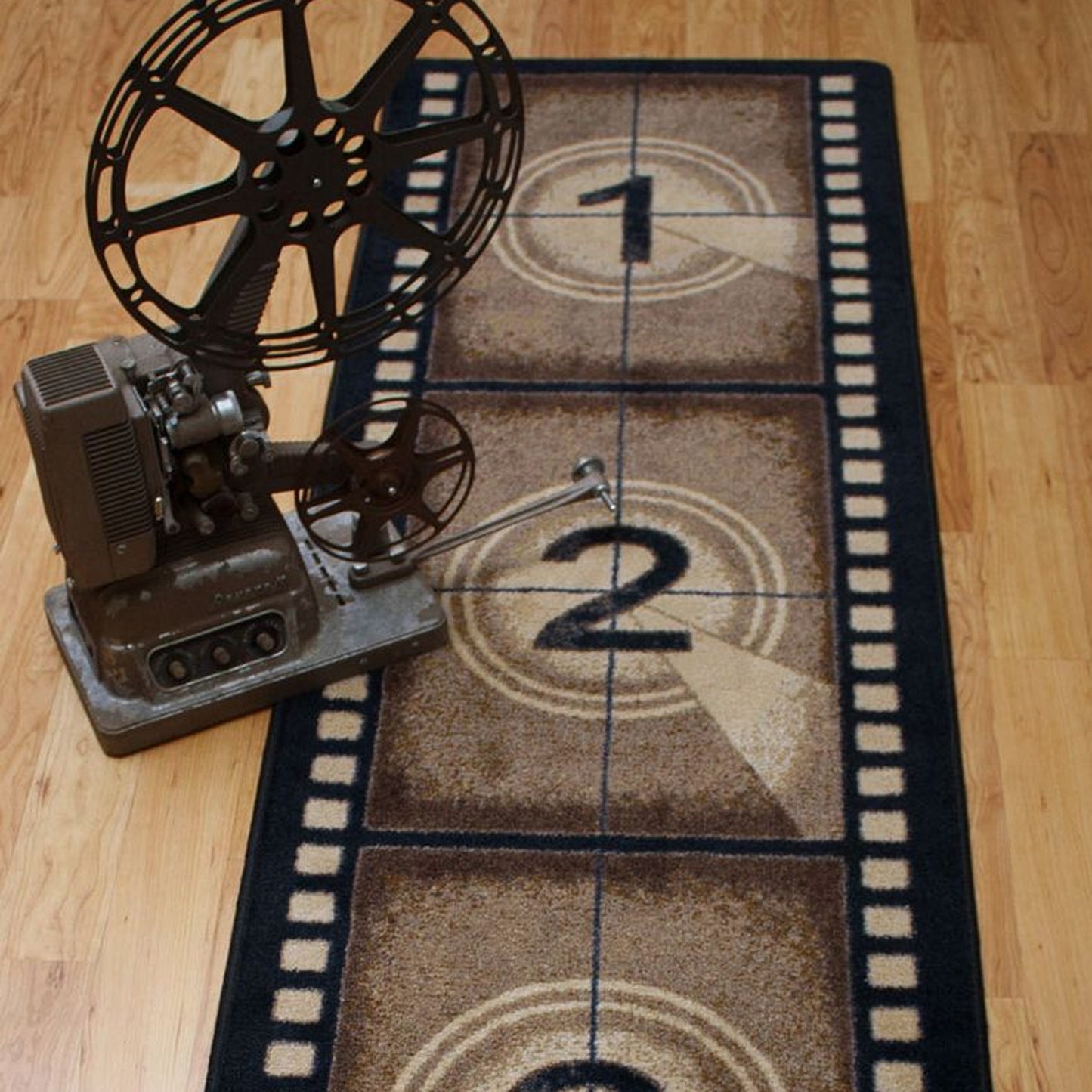 Filmstrip Rug – Brown – detail view