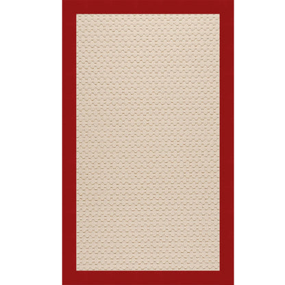 Creative Concepts Rug – Beach Sisal Canvas Jockey Red – detail view