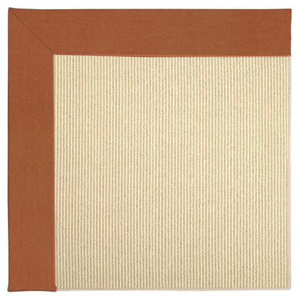 Creative Concepts Rug – Beach Sisal Canvas Rust – cabin lodge area rug