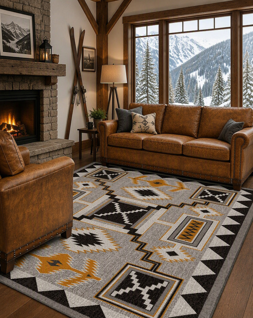 Rain Giver Rug – Obsidian