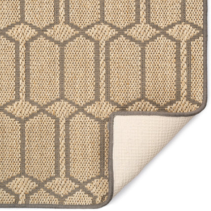 Petra Sand Black Rug – room setting