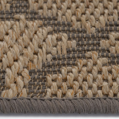 Petra Sand Black Rug – close up