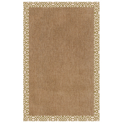 Islamorada Rug – Basketweave Lattice Pesto – detail view