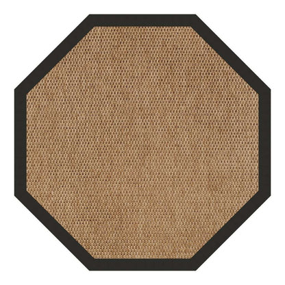 Islamorada Rug – Basketweave Canvas Black – cabin lodge area rug