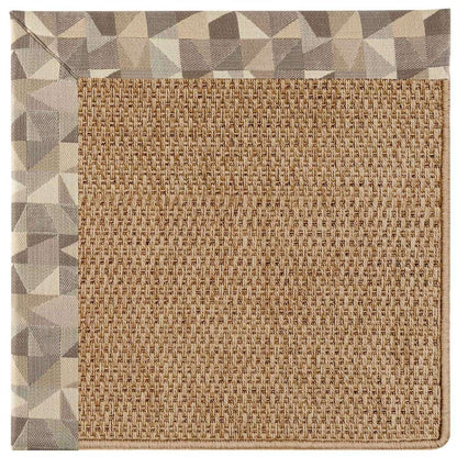 Islamorada Rug – Basketweave Geo Bronze – room setting