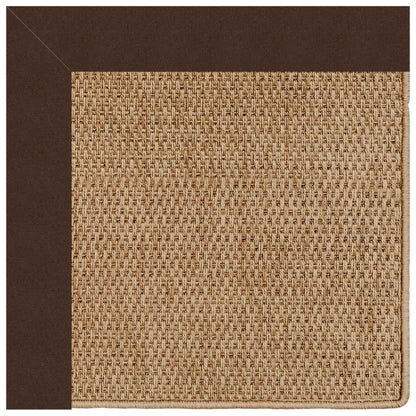 Islamorada Rug – Basketweave Canvas Bay Brown – cabin lodge area rug