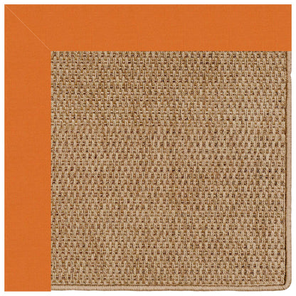 Islamorada Rug – Basketweave Canvas Tangerine – cabin lodge area rug