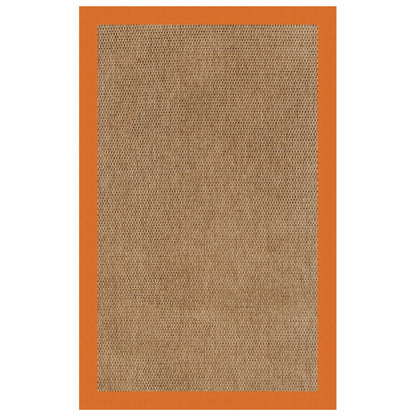 Islamorada Rug – Basketweave Canvas Tangerine – detail view