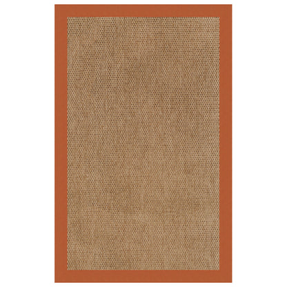 Islamorada Rug – Basketweave Canvas Rust – detail view