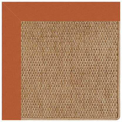 Islamorada Rug – Basketweave Canvas Rust – room setting