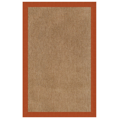 Islamorada Rug – Basketweave Classic Persimmon – detail view