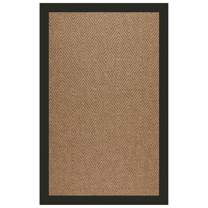 Islamorada Rug – Diamond Canvas Black – detail view