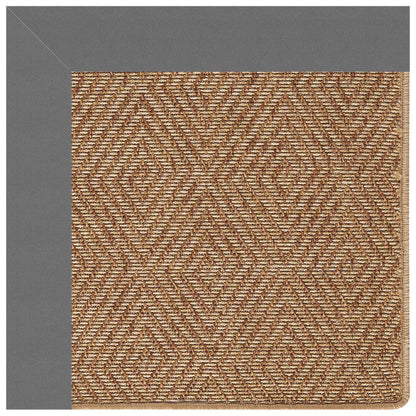 Islamorada Rug – Diamond Canvas Charcoal – room setting