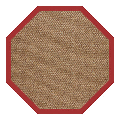 Islamorada Rug – Diamond Canvas Jockey Red – cabin lodge area rug