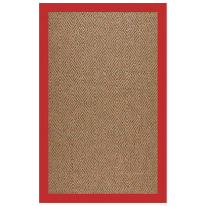 Islamorada Rug – Diamond Canvas Jockey Red – detail view