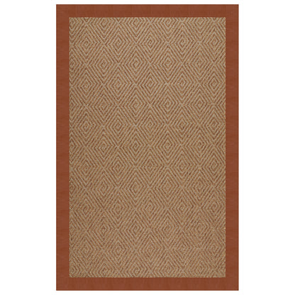 Islamorada Rug – Diamond Classic Saddle – detail view