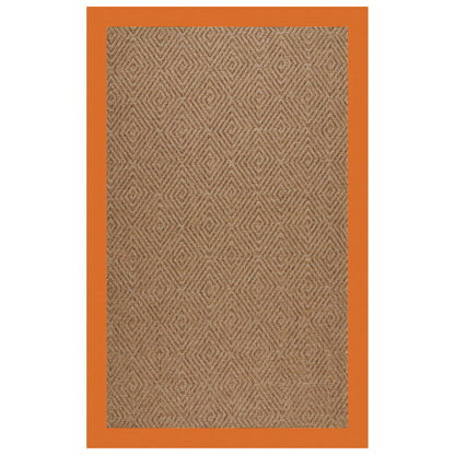 Islamorada Rug – Diamond Canvas Tangerine – detail view