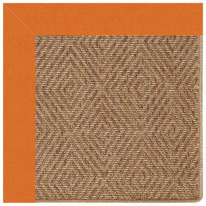 Islamorada Rug – Diamond Canvas Tangerine – room setting