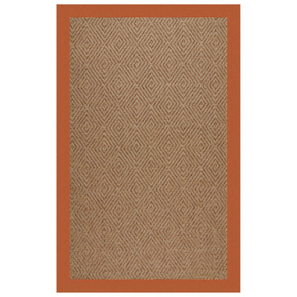 Islamorada Rug – Diamond Canvas Rust – detail view