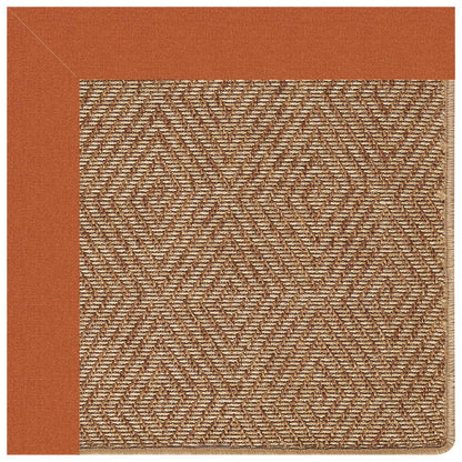 Islamorada Rug – Diamond Canvas Rust – room setting