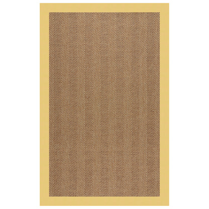 Islamorada Rug – Herringbone Canvas Canary – detail view