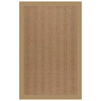 Islamorada Rug – Herringbone Canvas Linen – detail view