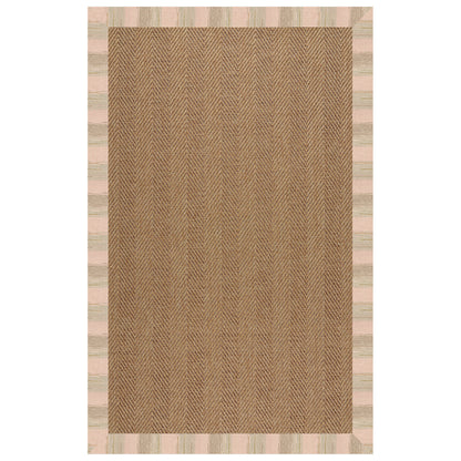 Islamorada Rug – Herringbone Sicily Olive – detail view