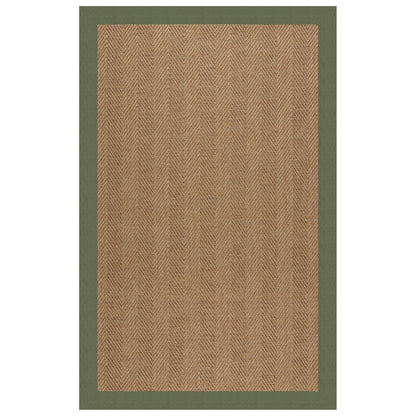Islamorada Rug – Herringbone Canvas Fern – detail view