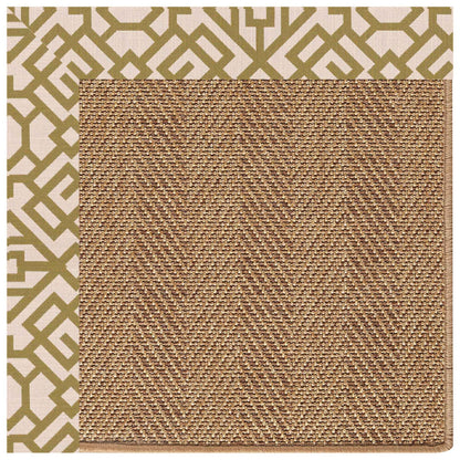 Islamorada Rug – Herringbone Lattice Pesto – room setting