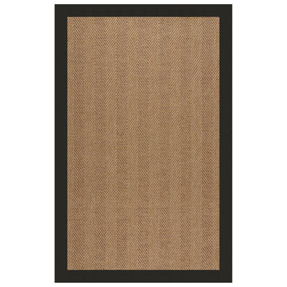 Islamorada Rug – Herringbone Canvas Black – detail view