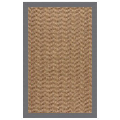 Islamorada Rug – Herringbone Canvas Charcoal – detail view