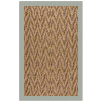 Islamorada Rug – Herringbone Canvas Spa Blue – detail view