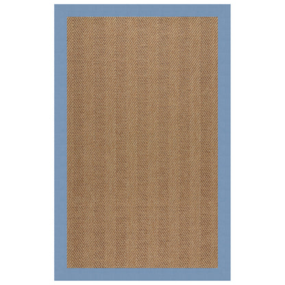 Islamorada Rug – Herringbone Canvas Air Blue – detail view