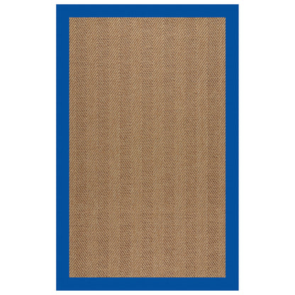 Islamorada Rug – Herringbone Canvas Pacific Blue – detail view