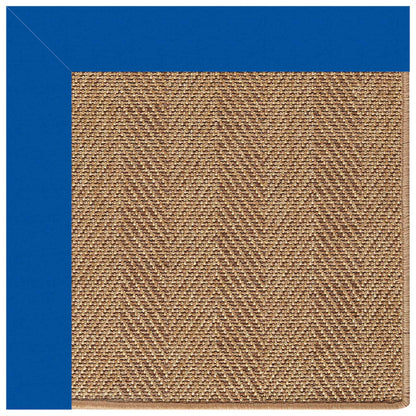Islamorada Rug – Herringbone Canvas Pacific Blue – room setting