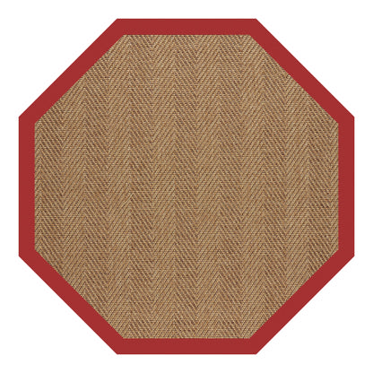 Islamorada Rug – Herringbone Canvas Jockey Red – cabin lodge area rug