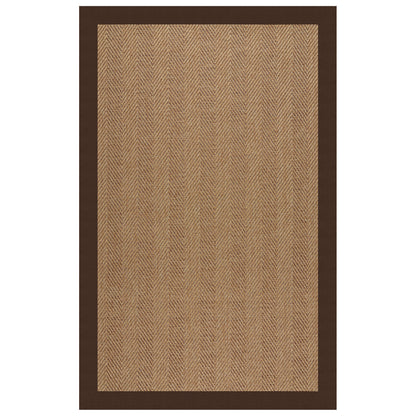 Islamorada Rug – Herringbone Canvas Bay Brown – detail view