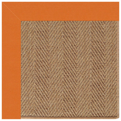 Islamorada Rug – Herringbone Canvas Tangerine – cabin lodge area rug
