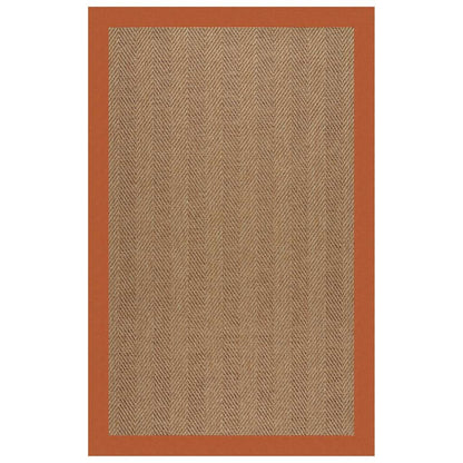 Islamorada Rug – Herringbone Canvas Rust – detail view