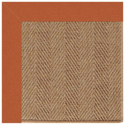 Islamorada Rug – Herringbone Canvas Rust – room setting