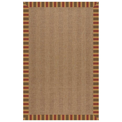 Islamorada Rug – Herringbone Dimone Sequoia – detail view