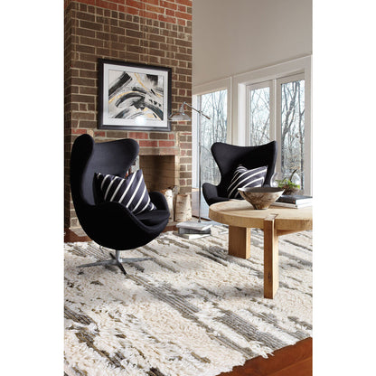 Nomad Ivory Grey Rug – detail view