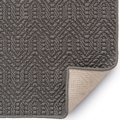 Anton Graphite Rug – room setting
