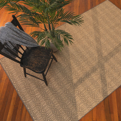 Anton Sand Black Rug – detail view