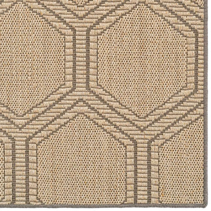 Reed Sand Black Rug – lifestyle