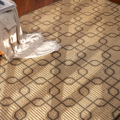 Julian Sand Black Rug – detail view