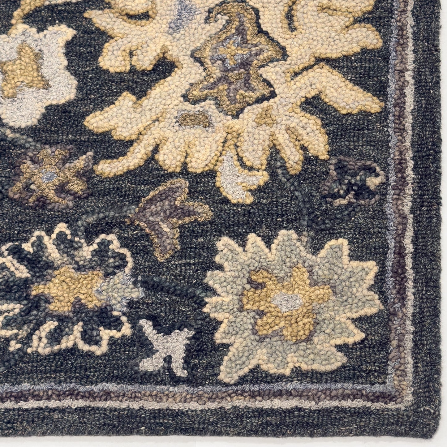 Capel Shakta-Allegra Area Rug - Blue Jean Multi - Corner View