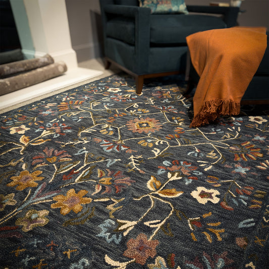 Capel Shakta-Valentina Area Rug - Dk. Blue Multi - Lifestyle View