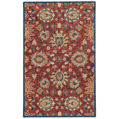 Avanti Rug – Keshan Red Navy – cabin lodge area rug